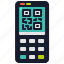 qr, payment, code, banking, machine, business 
