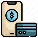 online, credit, card, cash, shopping, internet, payment icon