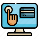 online, credit, transfers, shopping, internet, connection, payment icon