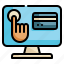 online, credit, transfers, shopping, internet, connection, payment icon 