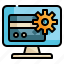 online, setting, credit, internet, shopping, ecommerce, payment icon 