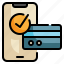 online, check, credit, internet, shopping, payment icon 