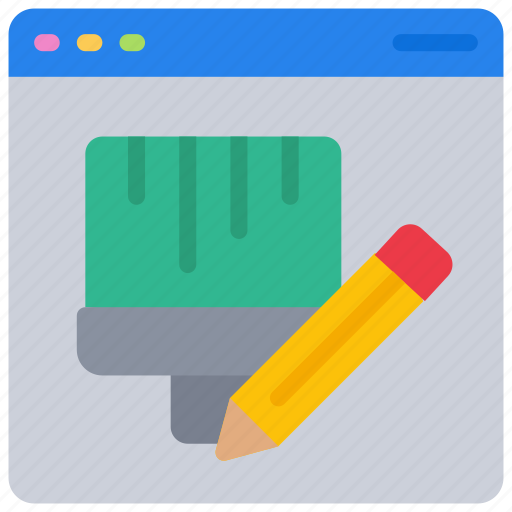 Browser, brush, design, online, pencil, web, website icon - Download on Iconfinder