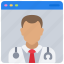 avatar, browser, doctor, health, online, user, website 