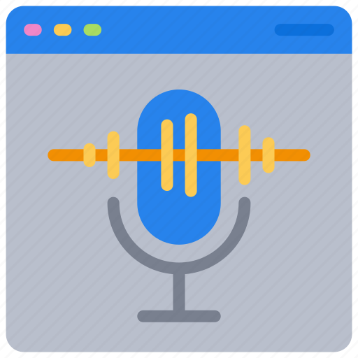 Browser, microphone, online, recording, voice, website icon - Download on Iconfinder