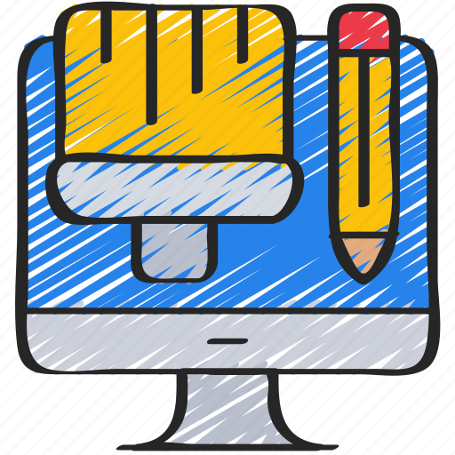 Brush, computer, design, graphic, imac, pencil icon - Download on Iconfinder