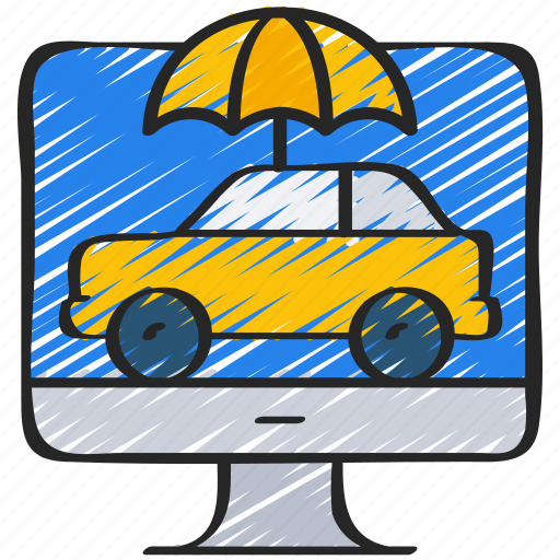 Car, insurance, insure, insured, online, umbrella, vehicle icon - Download on Iconfinder