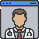 avatar, browser, doctor, health, online, user, website