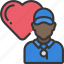avatar, coach, heart, life, online, user 