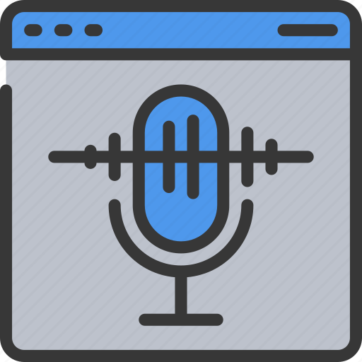 Browser, microphone, online, recording, voice, website icon - Download on Iconfinder