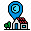 address, house, location, map, pin