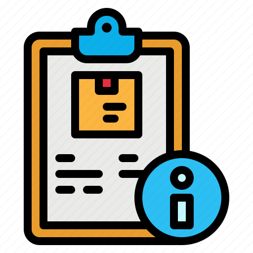 Clipboard, detail, files, info, product icon - Download on Iconfinder