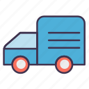 delivery, car, transport, truck