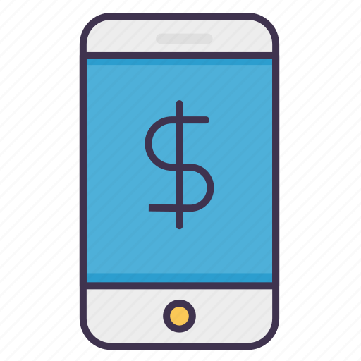 Dollar, makemoney, online, phone icon - Download on Iconfinder