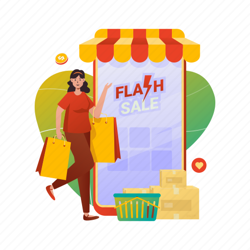 Sale, promotion, offer, flash sale, online shop, ecommerce, marketing illustration - Download on Iconfinder