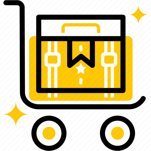 Trolley, box, package, cart, delivery icon - Download on Iconfinder