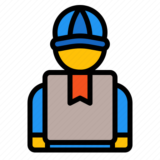Courier, delivery, shipping, box, package, parcel, logistic icon - Download on Iconfinder