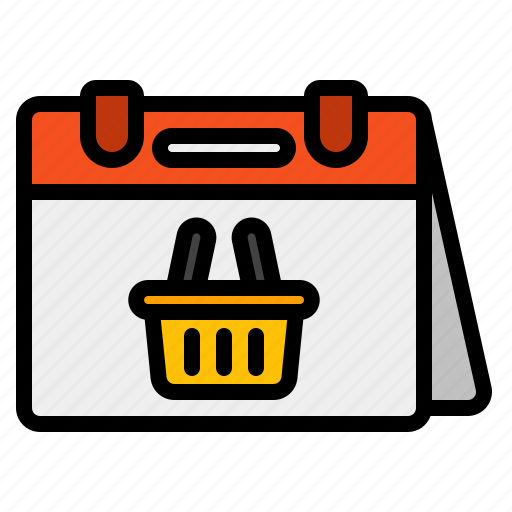 Shopping, date, ecommerce, bag, cart, calendar, schedule icon - Download on Iconfinder