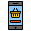 mobile, shopping, phone, smartphone, ecommerce, shop, cart 