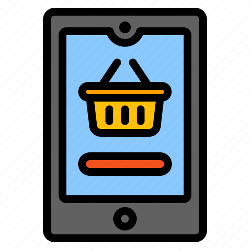 Mobile, shopping, phone, tablet, ecommerce, cart icon - Download on Iconfinder