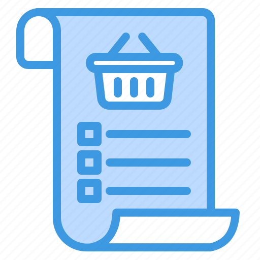 Shopping, list, ecommerce, cart, basket, buy, checklist icon - Download on Iconfinder