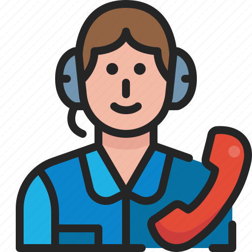 Call, center, agent, avatar, character, support, service icon - Download on Iconfinder