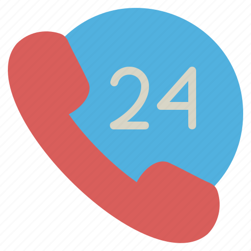 Call, hours, mobile, phone, support, help, 24 icon - Download on Iconfinder