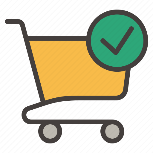 Cart, checklist, done, purchase, shop, shopping, trolley icon - Download on Iconfinder