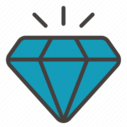 Diamond, gem, jewel, jewelry, jewellery, wealth, crystal icon - Download on Iconfinder