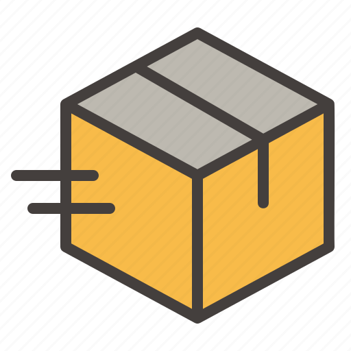 Box, delivery, fast, logistics, package, shipping, process icon - Download on Iconfinder