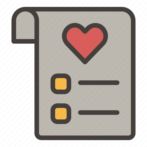 Favorite, list, note, receipt, tasks, wishlist, marketplace icon - Download on Iconfinder