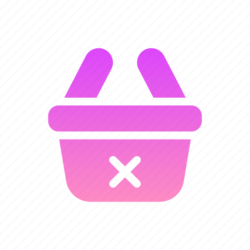 Delete, shopping, store, cross, basket icon - Download on Iconfinder