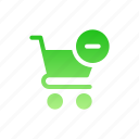remove, cart, store, minus, trolley
