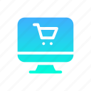 shopping, commerce, store, cart, computer