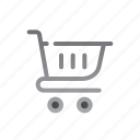 shopping, cart, shop, trolley