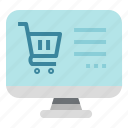 buy, cart, computer, online, shopping