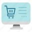 buy, cart, computer, online, shopping 
