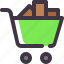 buy, cart, full, shopping, trolley 