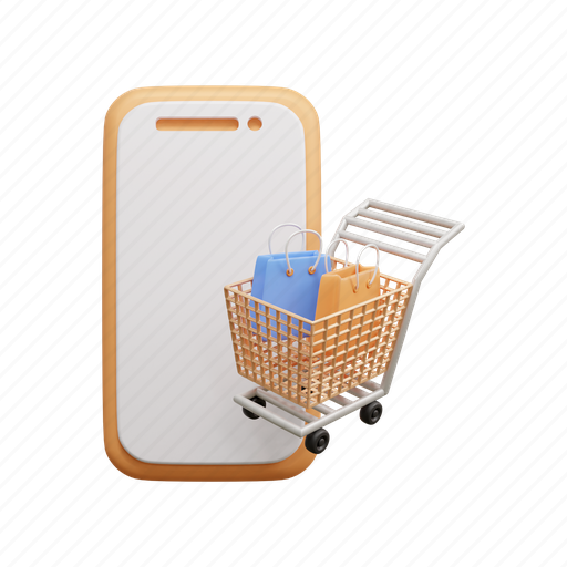 Cart 3d, shopping 3d, cart, buy, ecommerce 3d, shopping bag 3d, 3d bag 3D illustration - Download on Iconfinder