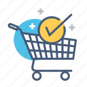 cart add, checked, online, online store, payment, shopping, shopping cart 