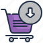 shopping, cart, add, online, store 