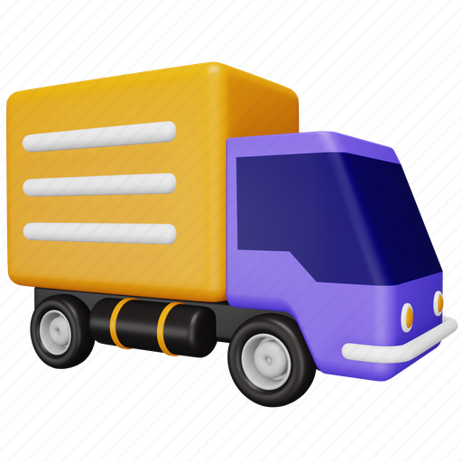 Delivery, truck, shopping, cargo, transportation, shipping, logistics 3D illustration - Download on Iconfinder