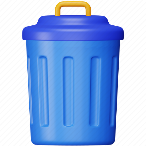 Dustbin, shopping, trash, delete, remove, garbage, recycle 3D illustration - Download on Iconfinder