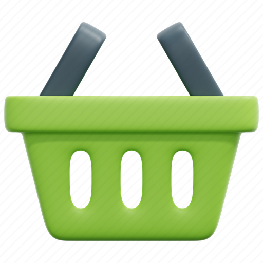 Shopping, basket, online, shop, sale, purchase, 3d 3D illustration - Download on Iconfinder