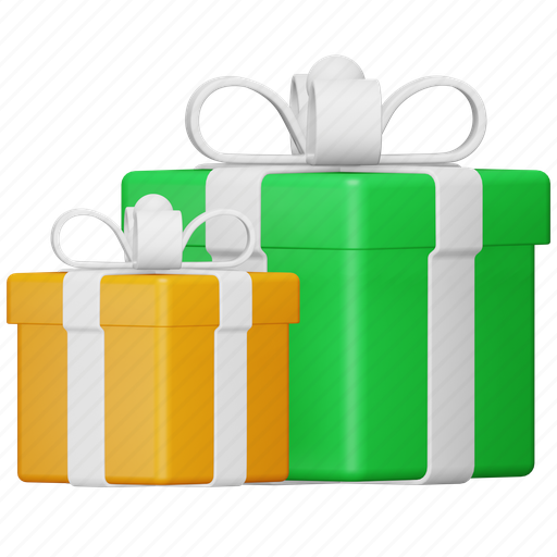 Gifts, shopping, surprise, presents, box, shop, birthday 3D illustration - Download on Iconfinder
