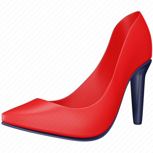 Ladies, shoes, shopping, heels, high, fashion, footwear 3D illustration - Download on Iconfinder