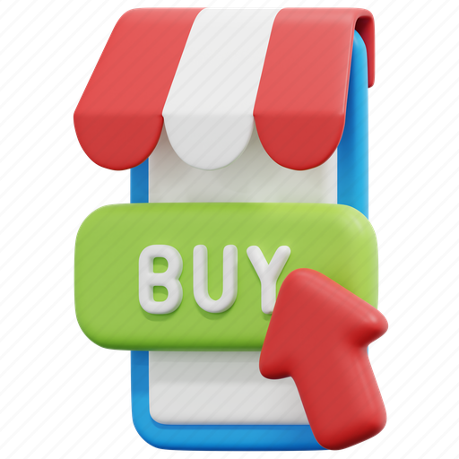 Purchase, buy, online, shop, shopping, sale, store 3D illustration - Download on Iconfinder