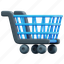 shopping, cart, online, shop, sale, purchase, 3d, illustration 