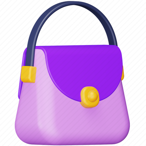 Purse, shopping, handbag, bag, fashion, woman, lady 3D illustration - Download on Iconfinder