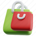 shopping, bag, online, shop, sale, purchase, 3d, render 